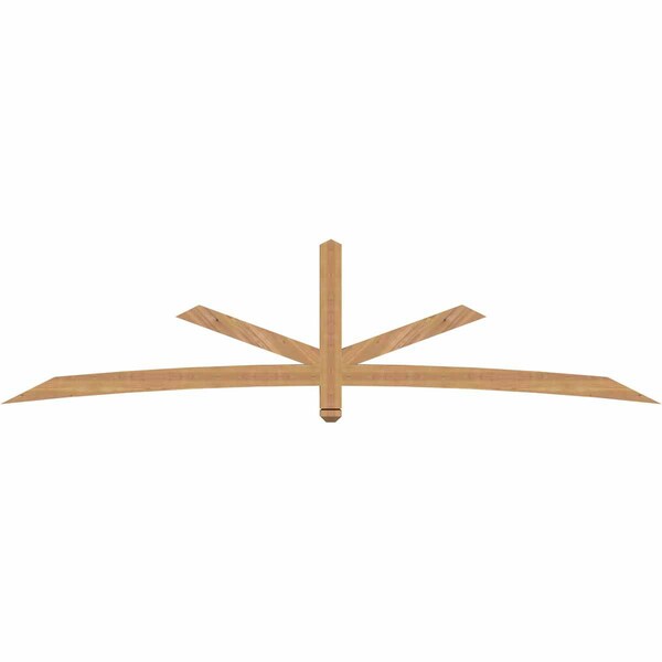Ekena Millwork Alberta Smooth Timber Gable Bracket, Western Red Cedar, 108"W x 27"H x 3 1/2"D x 3 1/2"F, 6/12 Pitch GBW108X27X0404ALB00SWR - main